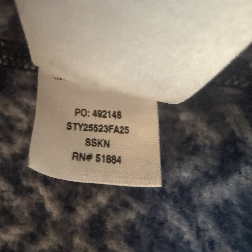 Patagonia Mens M Fleece Pullover 1/4 Zip Geometric Pattern Black Gray STY25323 - Picture 5 of 9